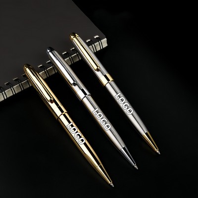 Metal Twist Pen For Smooth Writing In Office Tasks